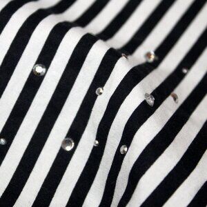Salt and Pepper Crystal Pin Stripe